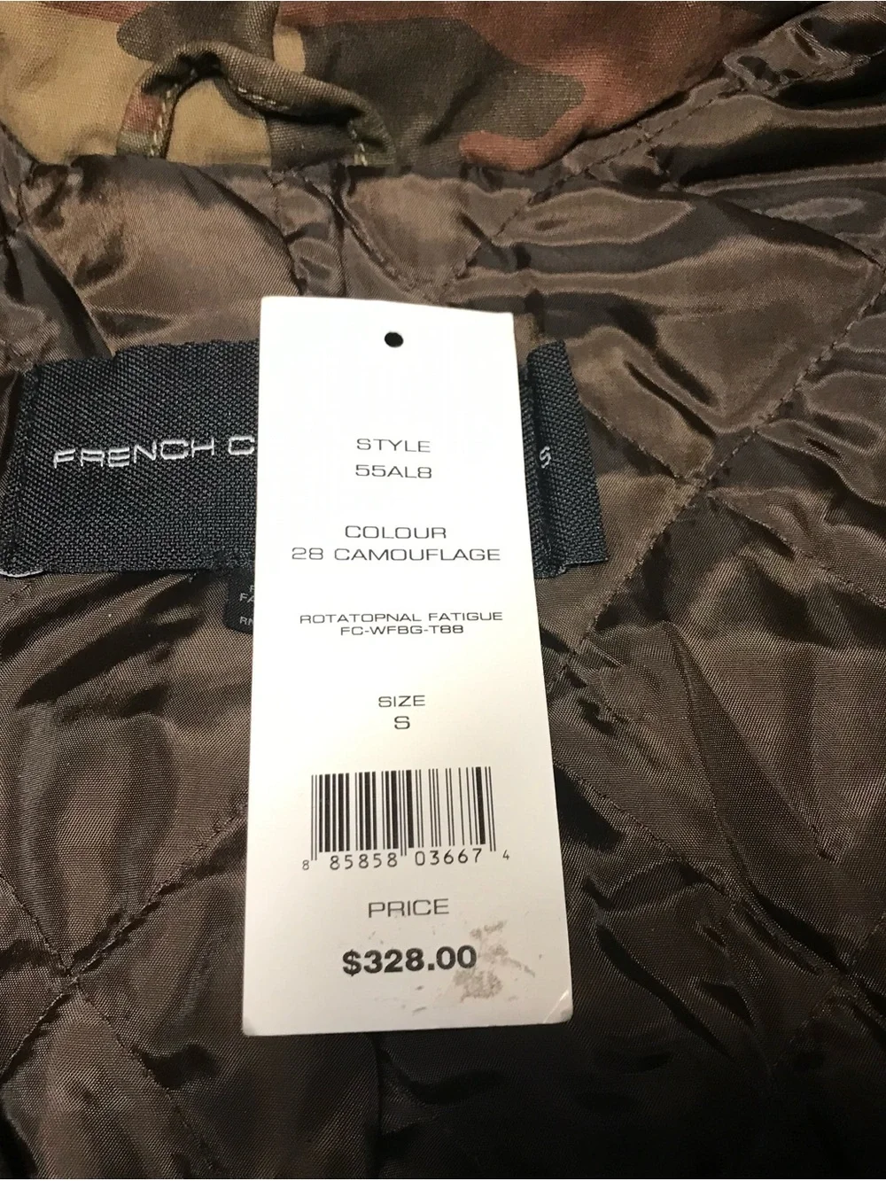 French Connection durable camouflage